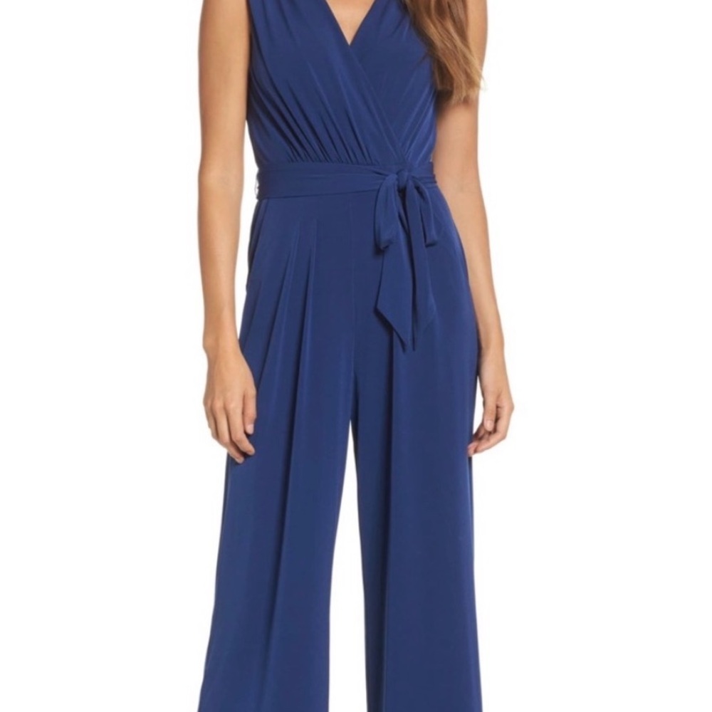 Vince Camuto Royal Blue Sleeveless Jumpsuit